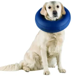 Trixie Hundkrage Uppblåsbar S-M 32-40 cm Blå