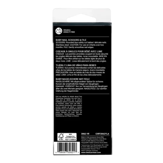 Tweezerman Baby Nail Scissorcs With File