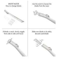 Tweezerman Brow Razor Replacement Blades