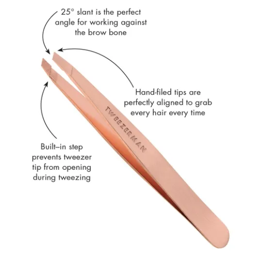 Tweezerman Rose Gold Slant Tweezer 11 g