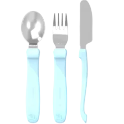 Twistshake Äta Själv-Bestick Stainless Steel 12+m Pastell Blå