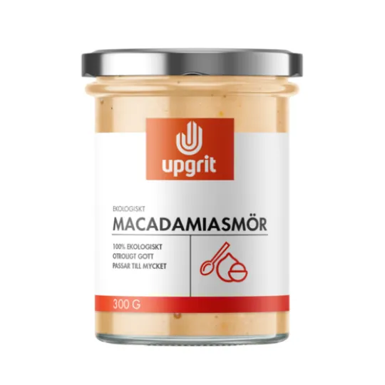 Upgrit Macadamiasmör EKO 300 g