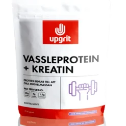 Upgrit Vassleprotein + Kreatin Skogsbär 1100 g
