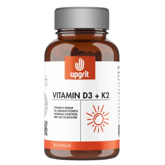 Upgrit Vitamin D3 + K2 90 kapslar