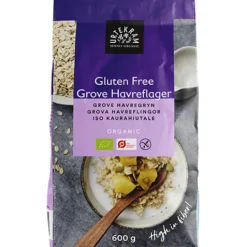Urtekram Grova Havreflingor Eko Glutenfri 600 g