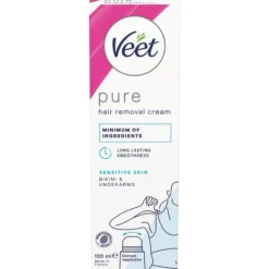 Veet Pure Hårborttagningskräm Bikini & Armhåla Känslig hud 100 ml