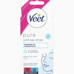 Veet Pure Wax Strips Ansikte Känslig Hud 20 st