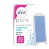 Veet Pure Wax Strips Ben & Kropp Känslig Hud 20 st