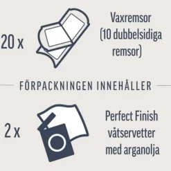 Veet Pure Wax Strips Ben & Kropp Känslig Hud 20 st