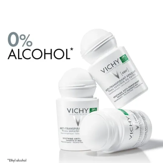Vichy Deodorant Antiperspirant Roll On 48H White 50 ml