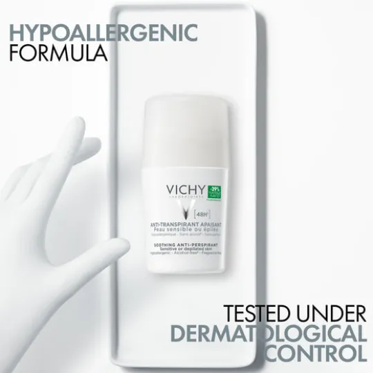 Vichy Deodorant Antiperspirant Roll On 48H White 50 ml