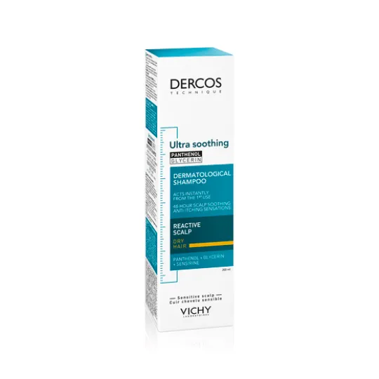 Vichy Dercos Ultra Soothing Schampo for Reactive Scalp and Dry Hair 200 ml