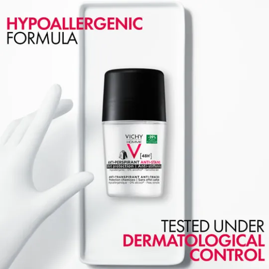 Vichy Homme Anti-Stains Deodorant 48H 50 ml