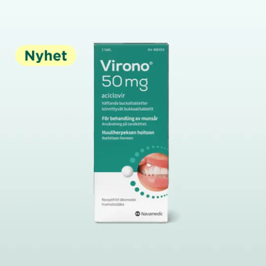 Virono 50 mg häftande buckaltablett 1 st