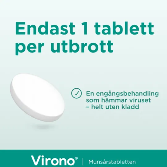 Virono 50 mg häftande buckaltablett 1 st