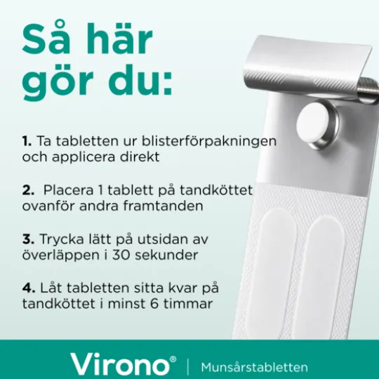 Virono 50 mg häftande buckaltablett 1 st