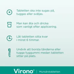 Virono 50 mg häftande buckaltablett 1 st