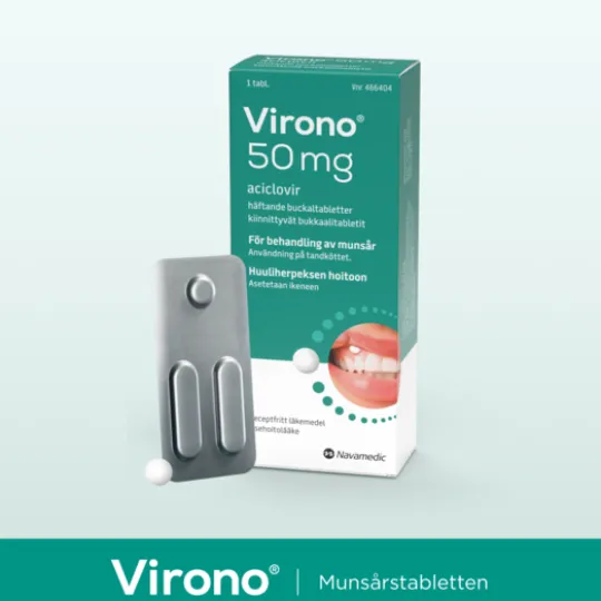 Virono 50 mg häftande buckaltablett 1 st