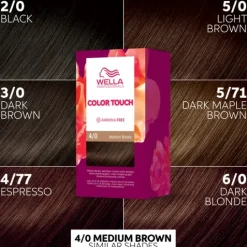 Wella Color Touch Kit 4/0 Medium Brown 130 ml