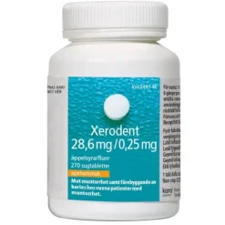 Xerodent, sugtablett 28,6 mg/0,25 mg 270 st