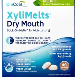 Xylimelts Tablett mot Muntorrhet Mint 40 st