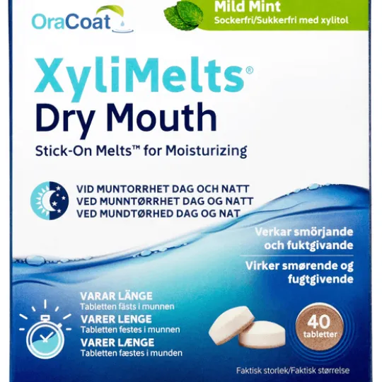 Xylimelts Tablett mot Muntorrhet Mint 40 st