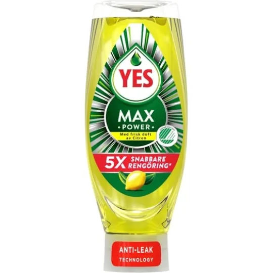 YES MaxPower Diskmedel Lemon 660 ml