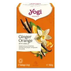 YogiTea Ingefära Apelsin Vanilj KRAV 17 tepåsar
