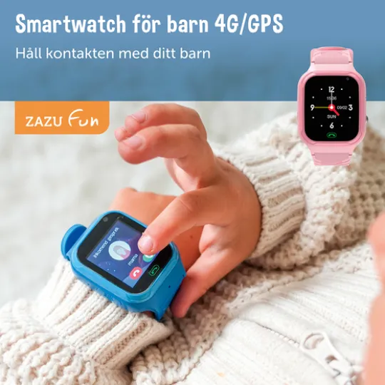 Zazu Smartwatch 4G för barn Blå