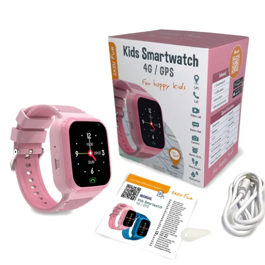 Zazu Smartwatch 4G för barn Rosa