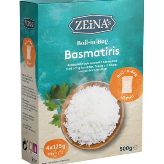 Zeinas Boil-in-Bag Basmati 4 x 125 g