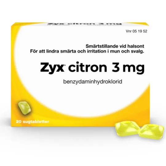 Zyx Citron 3 mg 20 sugtabletter